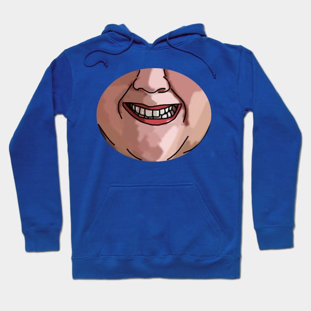 Smiling Lady Humor Hoodie by ellenhenryart